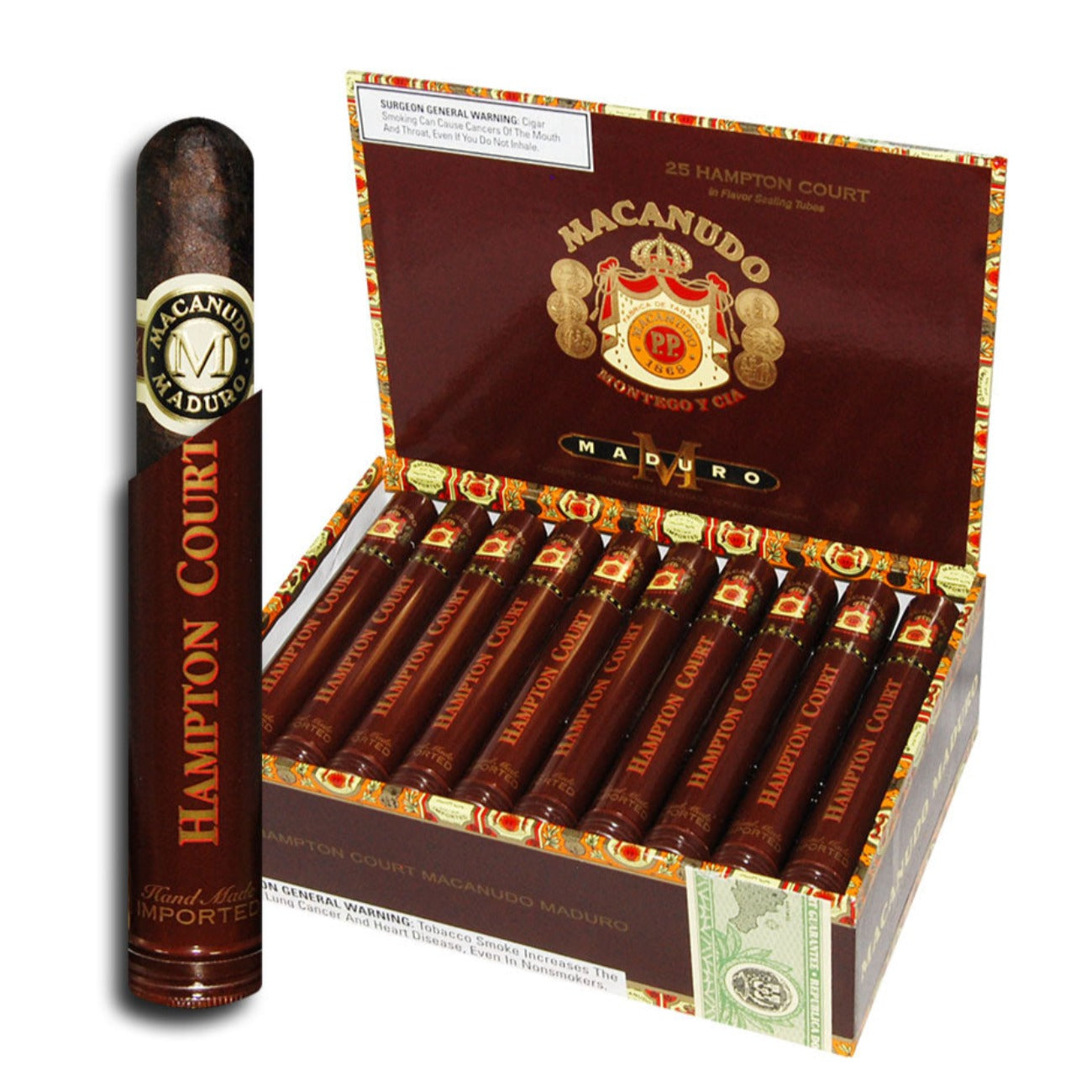 Macanudo Hampton Court Maduro Tubo Cigar – Single