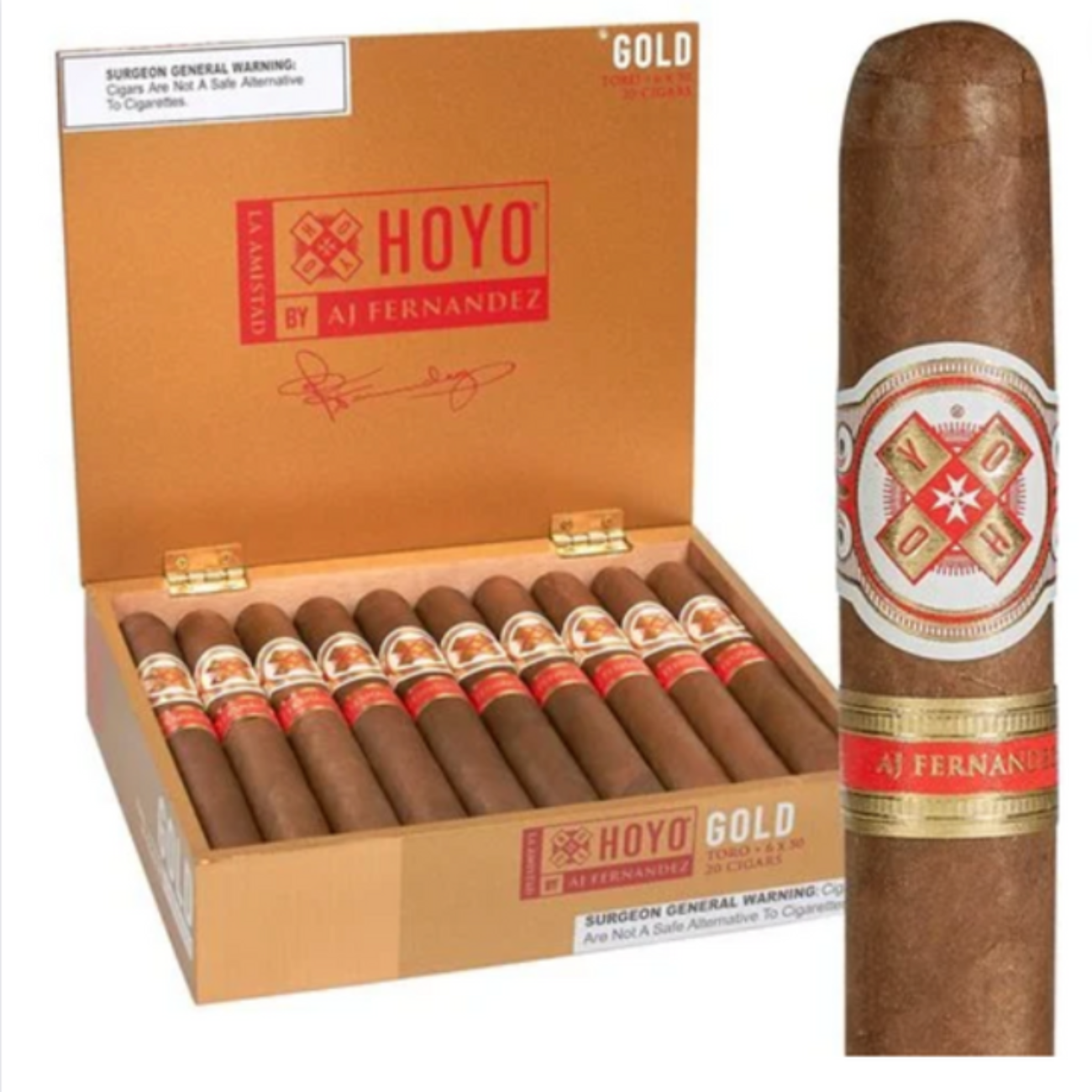 Hoyo La Amistad Gold by AJ Fernandez Robusto Cigar – Single