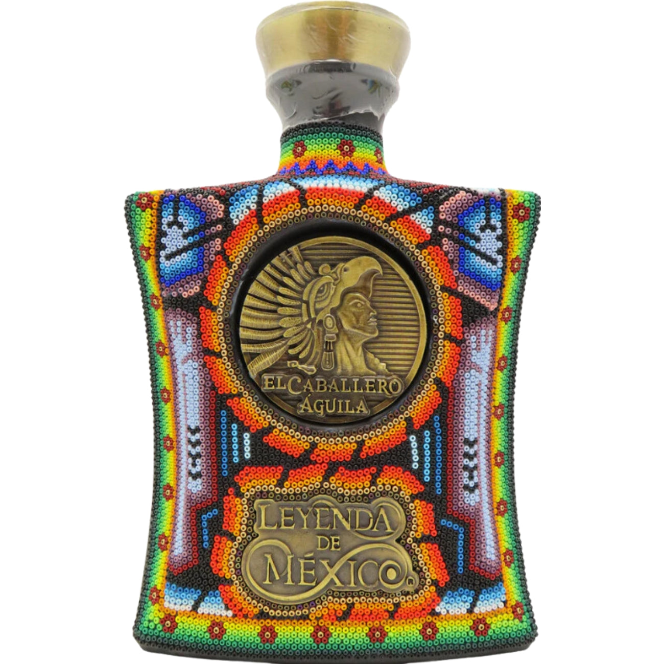 Leyenda de Mexico El Caballero Águila Beaded Bottle Tequila – 750ml