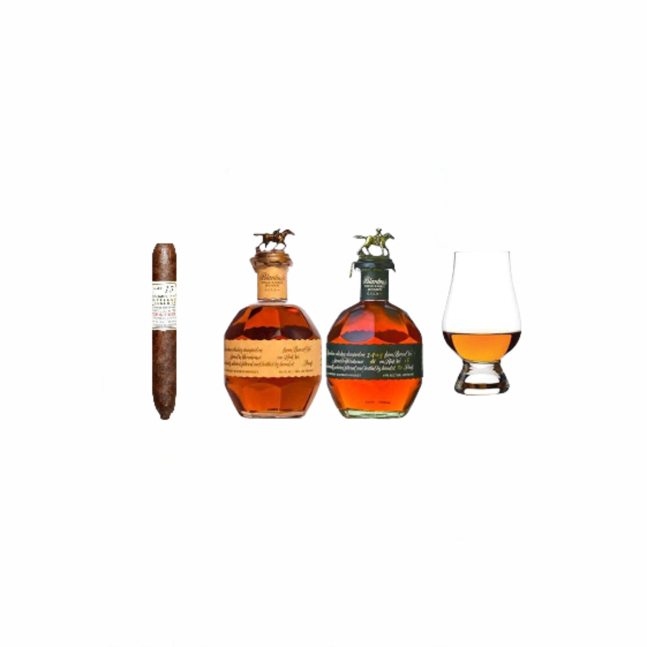 Blanton’s Reserve & Black Edition Bourbon Gift Set – Cigar & Glencairn