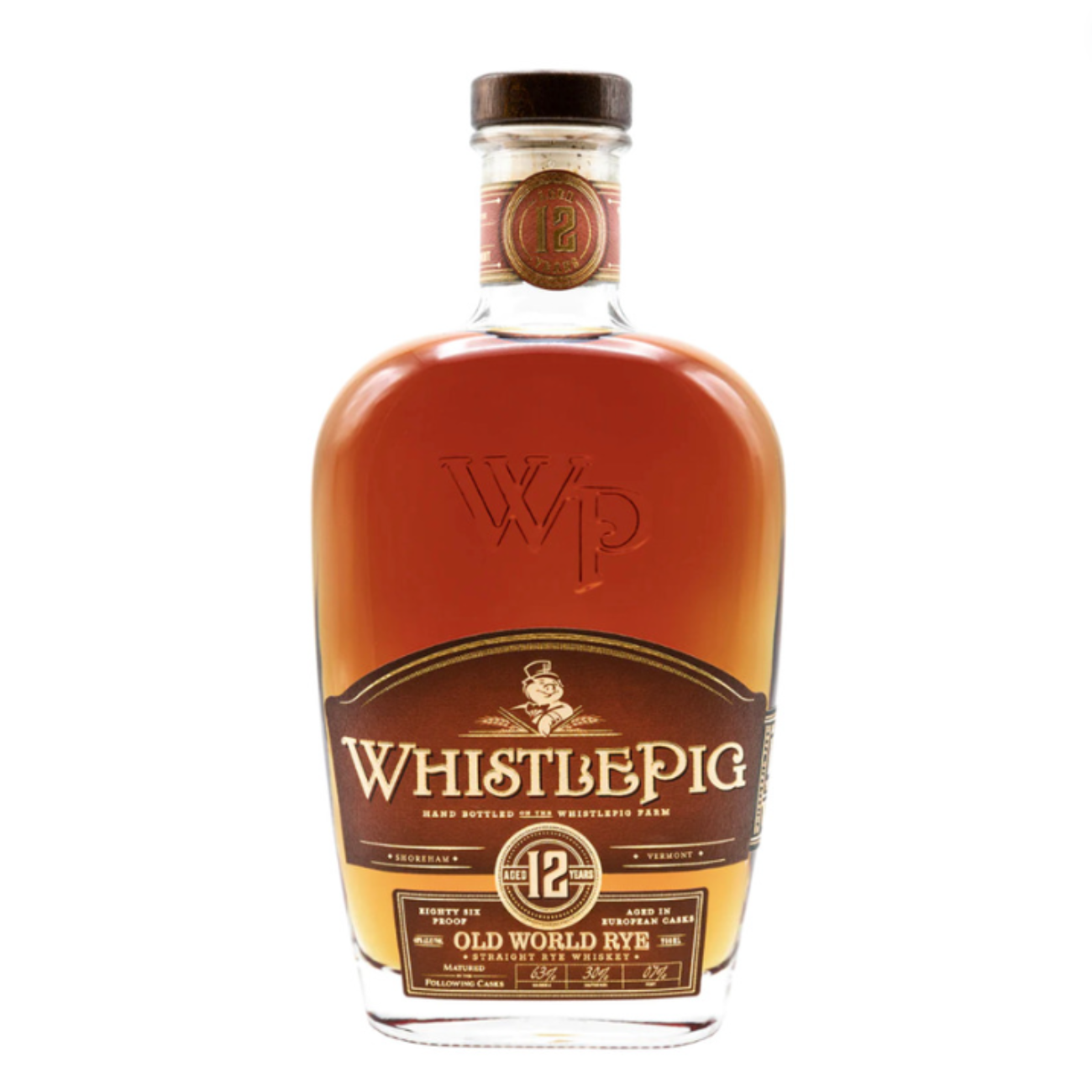 WhistlePig Old World Rye 12 Year Whiskey – 750ml