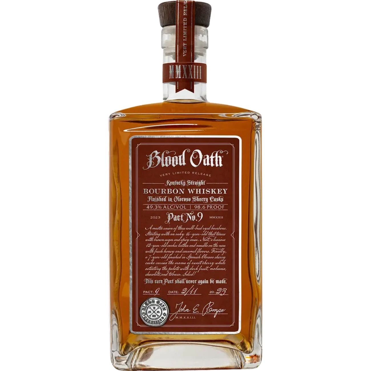 Blood Oath Pact No. 9 Kentucky Straight Bourbon Whiskey – 750ml
