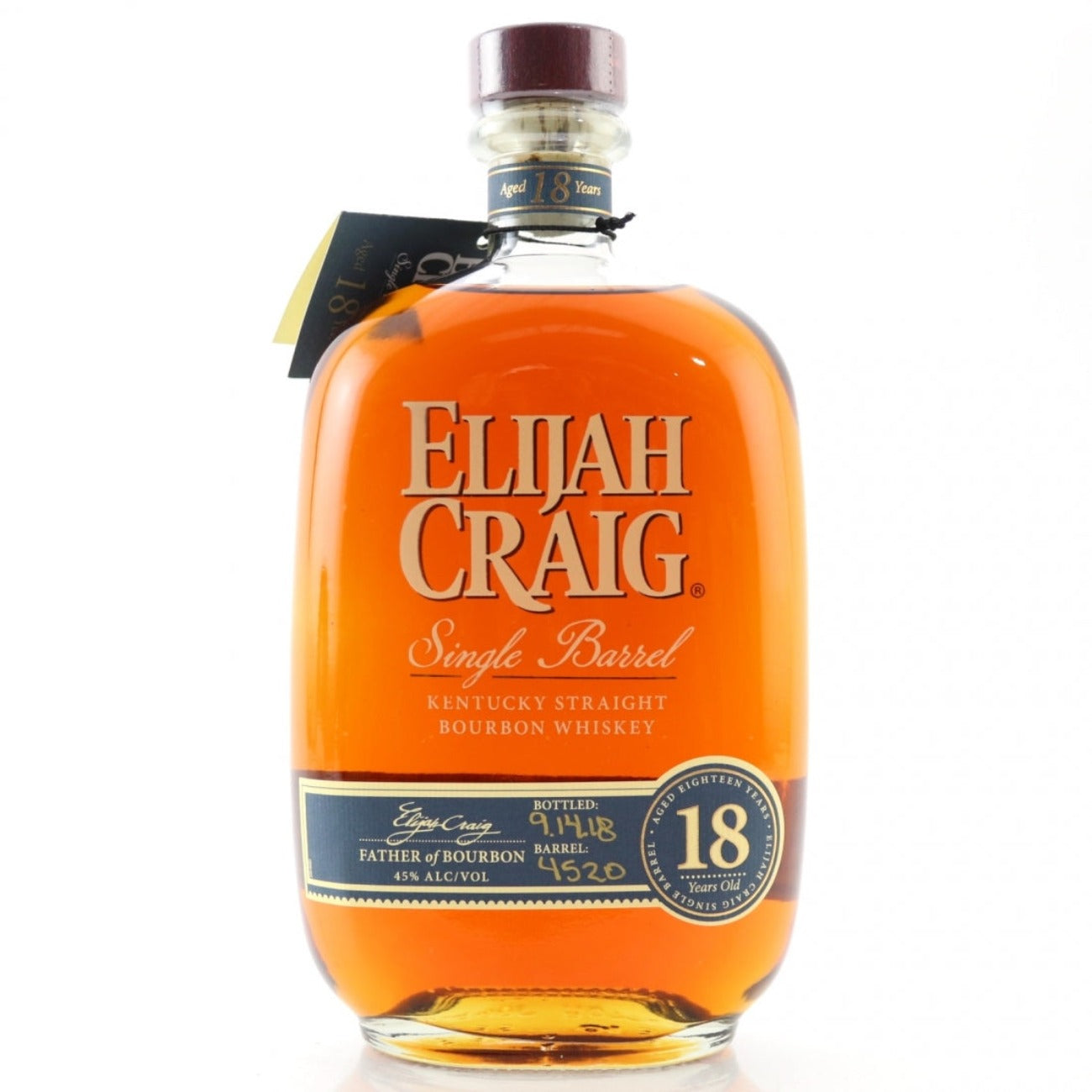 Elijah Craig 18 Year Single Barrel Bourbon – 750ml