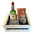 Engravable Jameson Irish Whiskey Gift Crate on white background with bottle, crystal glasses, journal, and whiskey balls – curated Irish whiskey gift from Top Bourbon