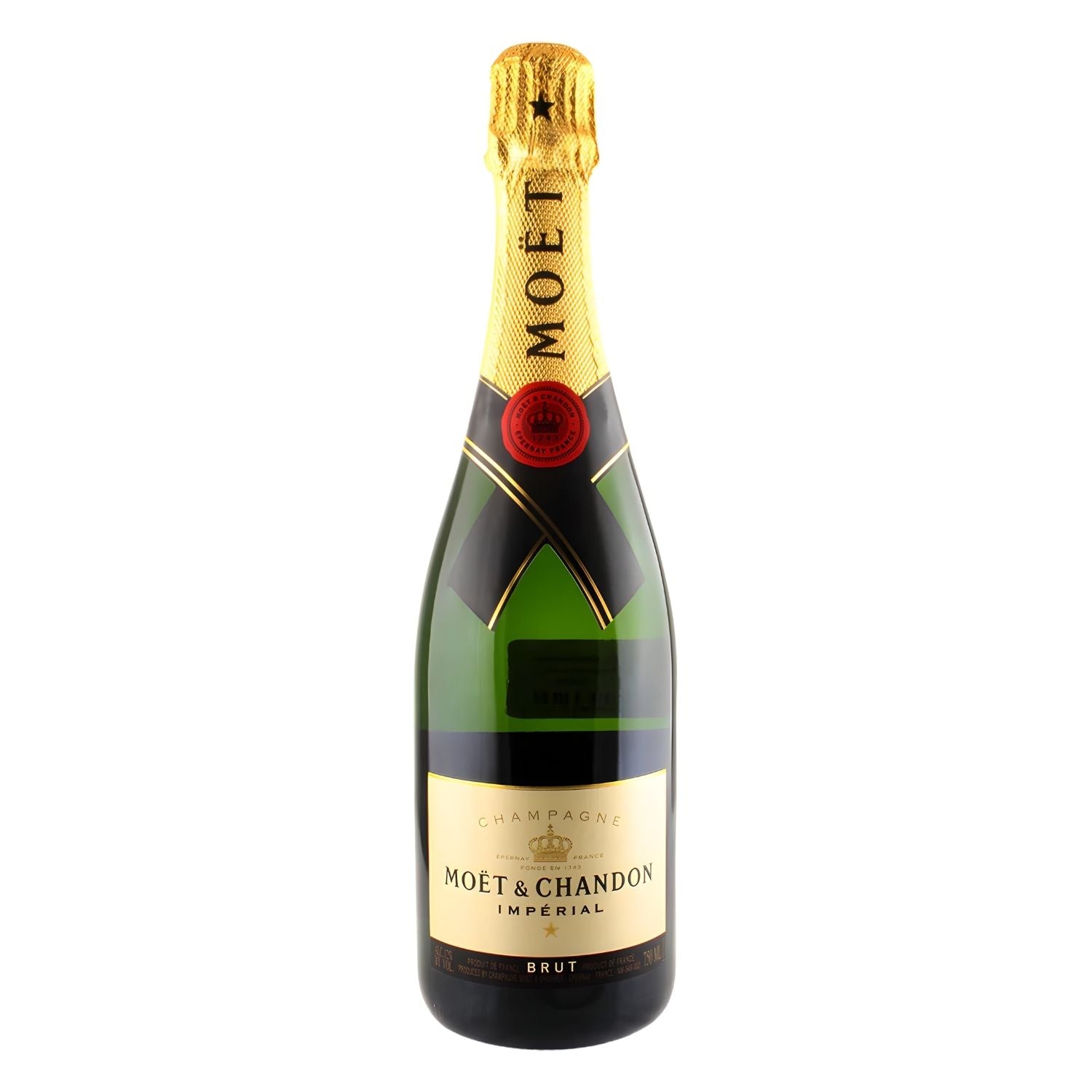 Moët & Chandon Impérial Brut Champagne 750ml bottle, golden straw yellow non-vintage Champagne from the world&