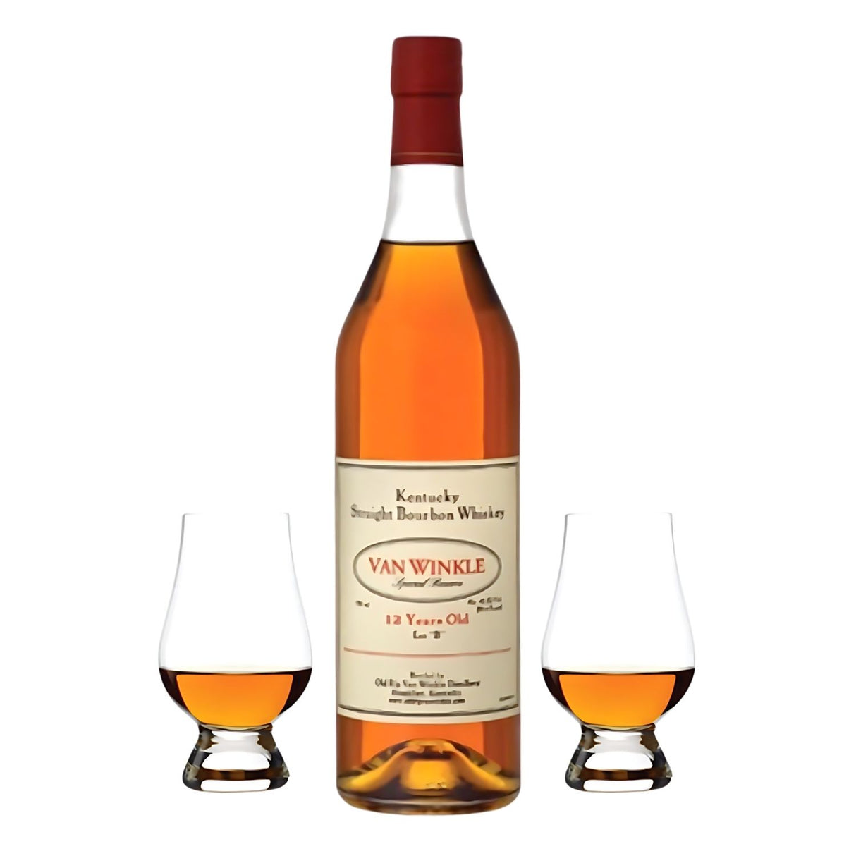 Pappy Van Winkle Special Reserve 12 Year Lot B Bourbon Whiskey Gift Set with 2 Glencairn Glasses 750ml – engravable and gift-ready from Top Bourbon
