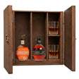 Blanton's Gold Edition & Blanton's Takara Black Edition in a wooden gift box with two crystal glasses on white