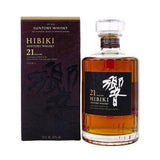 Hibiki 21 Year Suntory Japanese Whisky 700ml bottle with box