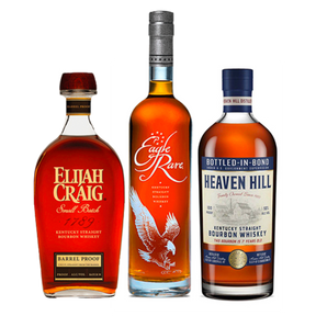 Heaven Hill, Eagle Rare & Elijah Craig Bourbon Bundle – 3 x 750ml