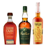 Essential Bourbon Entry Pack - Weller, Elijah Craig Toasted, E.H. Taylor - 3 x 750ml gift crate with gift crate contents