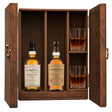 The Balvenie 12 Year DoubleWood & The Balvenie 14 Year Caribbean Cask wooden gift box with 2 glasses