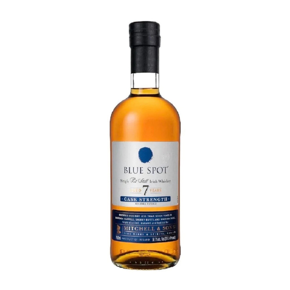 Blue Spot 7 Year Cask Strength Irish Whiskey – 750ml