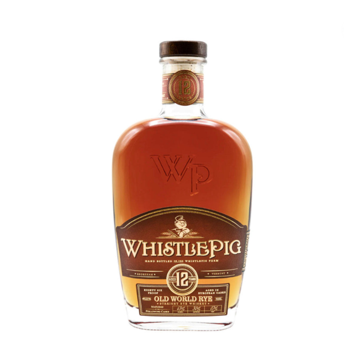 WhistlePig Old World Rye 12 Year Whiskey – 750ml