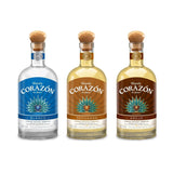 Corazon de Agave Tequila Bundle - Blanco, Reposado & Anejo (3 Bottles, Single Estate 750ml)