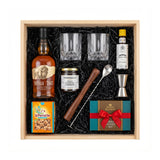 Buffalo Trace Old-Fashioned Wooden Gift Crate – Bourbon, Glasses, Bitters & Bar Tools
