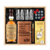 The Balvenie 14 Year Caribbean Cask Scotch Gift Crate – Whisky, Leather Journal, Glasses & Whiskey Stones
