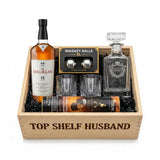 The Macallan 18 Year Double Cask – Scotch Whisky "Top Shelf Husband" Gift Crate