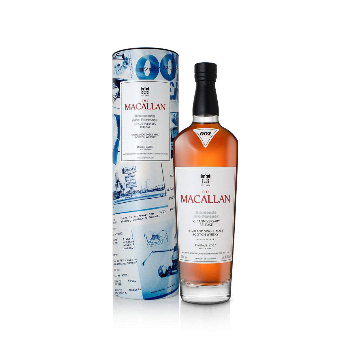 The Macallan Diamonds Are Forever 55th Anniversary 18 Year Old Scotch Whisky 700ml