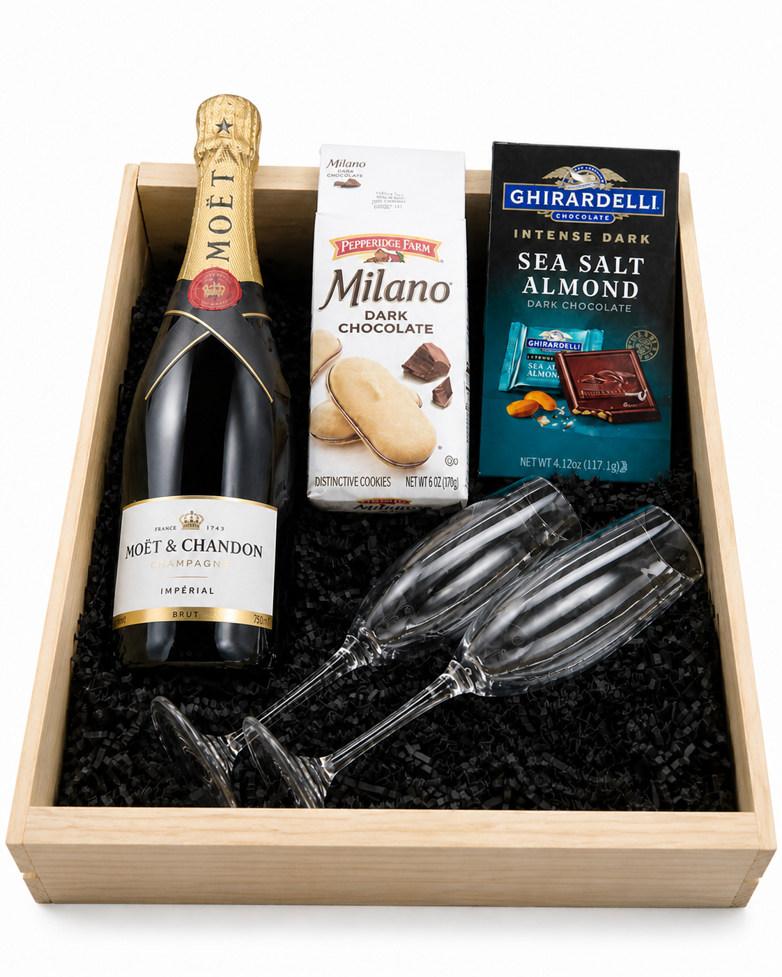 Moët & Chandon Brut Impérial Champagne Gift Crate 750ml - Premium Gift Selection