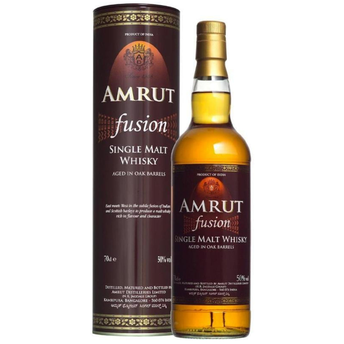Amrut Fusion Indian Single Malt Whisky – 750ml