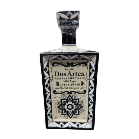 Dos Artes Reserva Especial 36 Extra Anejo Tequila ceramic bottle 1 liter