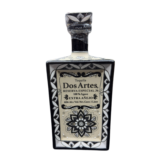 Dos Artes Reserva Especial 36 Extra Anejo Tequila ceramic bottle 1 liter