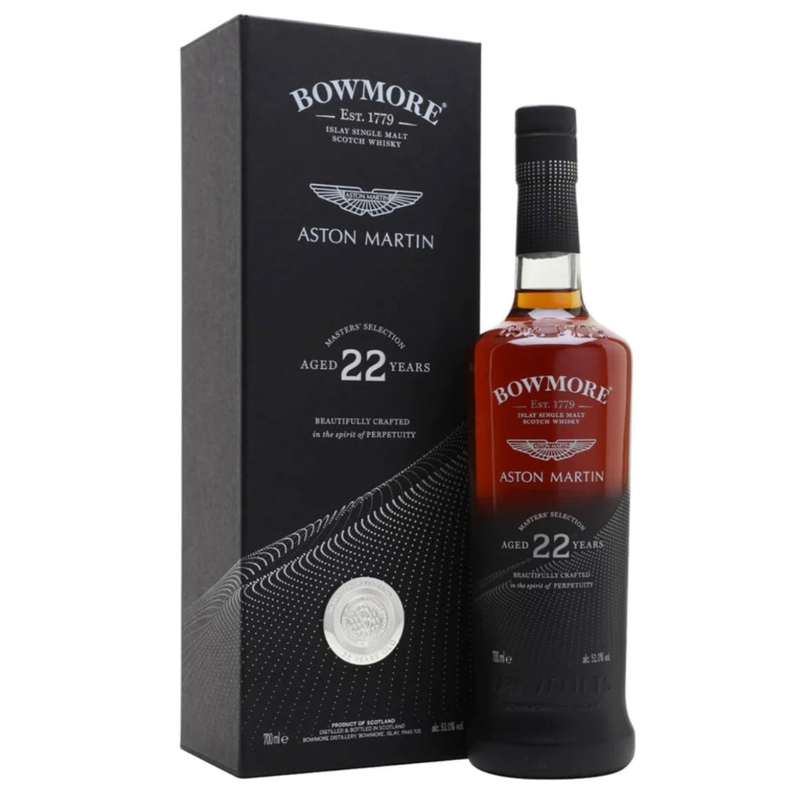 Bowmore Aston Martin Master Selection 22 Year Islay Scotch Whisky – 750ml