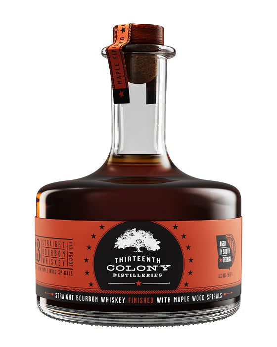 13th Colony Maple Spiral Finish Bourbon Whiskey – 750ml
