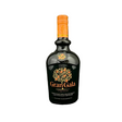 Gran Gala Orange Liqueur 750ml Italian brandy-based liqueur bottle with deep amber glass, orange screw cap and neck wrap, and black label with orange tree artwork and gold lettering against a clean white background