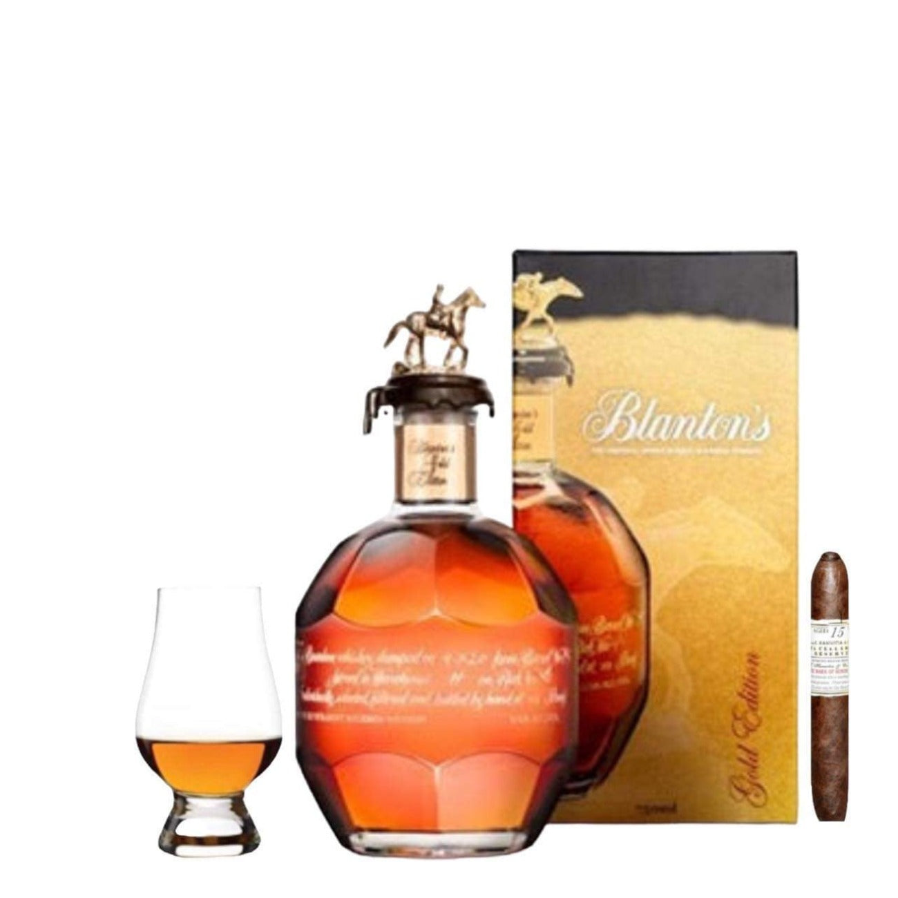 Gift Set Bundle | Blanton’s Gold Edition | Glencairn + Cigar