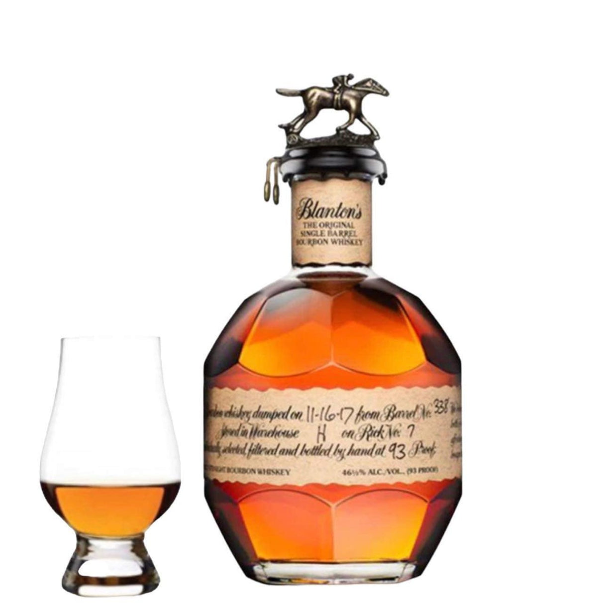Blanton's Single Barrel Gift Set with Glencairn Glass - 750ml