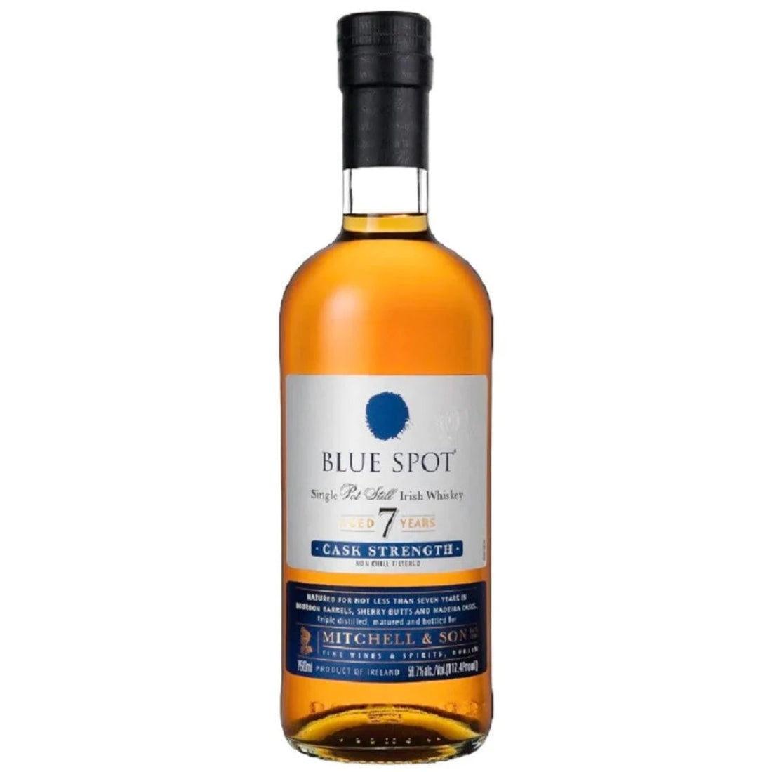 Blue Spot 7 Year Cask Strength Irish Whiskey – 750ml