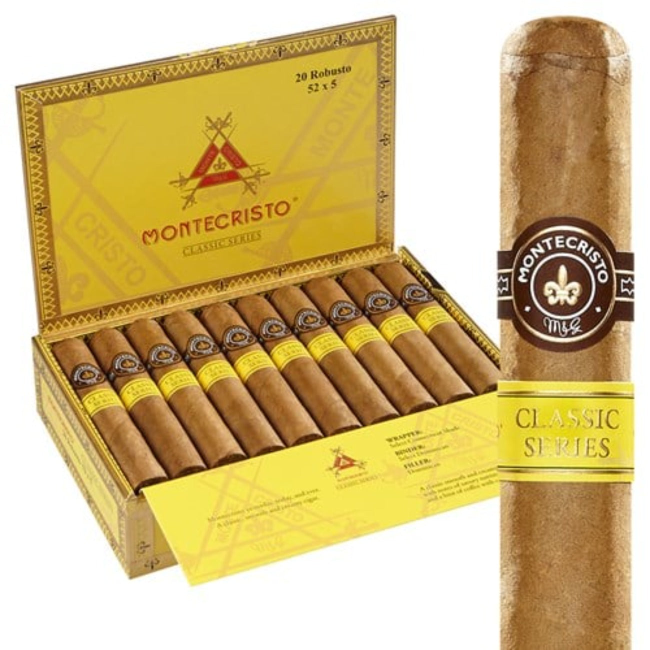 Montecristo Classic Toro Cigar – Single