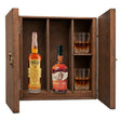 Colonel E.H. Taylor Small Batch Bottled in Bond & Buffalo Trace Kentucky Straight Bourbon wooden gift box with 2 crystal glas