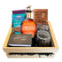 Engravable Blanton’s Gold Edition Single Barrel Bourbon Gift Crate on white background – includes bourbon, glasses, chocolate, and journal – refined bourbon gift from Top Bourbon