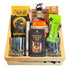 Blanton’s Original Single Barrel Top Shelf Gift Crate with engravable bourbon bottle and glasses, coffee, chocolate, pistachios, cigar, and whiskey stones – available at Top Bourbon