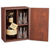 Blanton's Original Single Barrel Bourbon 750ml in a wooden gift case with two included old-fashioned glasses