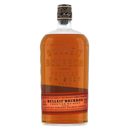 Bulleit Bourbon Frontier Whiskey 750ml – engravable and gift-ready, crafted with high-rye mashbill and aged in charred oak barrels, from Top Bourbon