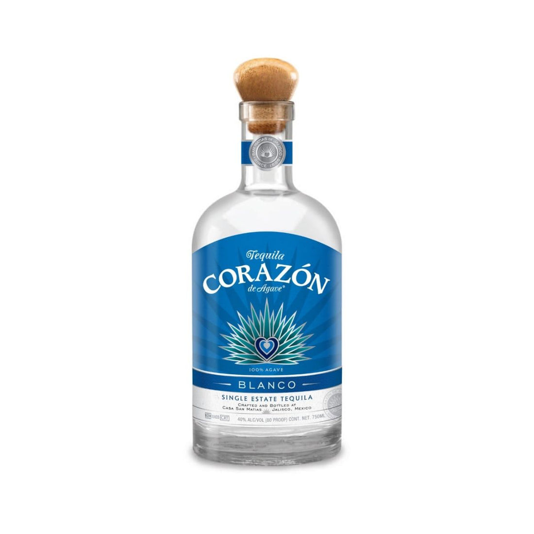 Corazón de Agave Blanco Tequila – Single Estate 750ml