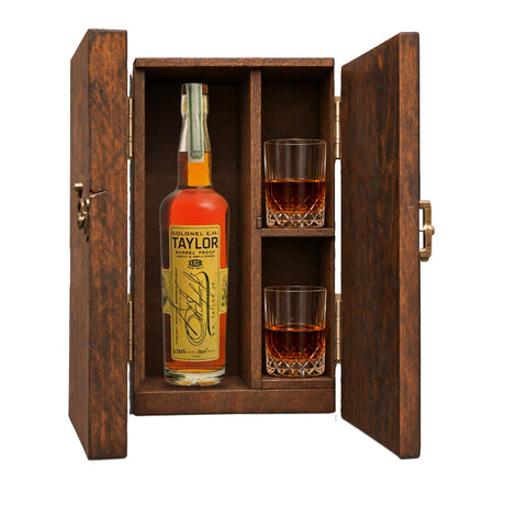 E.H. Taylor Barrel Proof Bourbon Gift Set Wood Box 750ml
