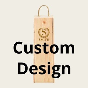 Wooden Bottle Box - Custom Design Engraving