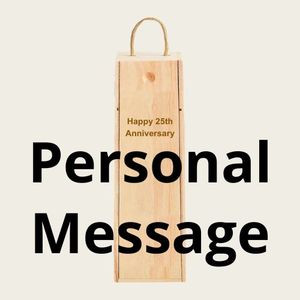 Wooden Bottle Box - Personal Message Engraving