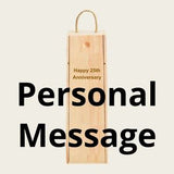 Wooden Bottle Box - Personal Message Engraving