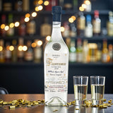Engravable Fuenteseca Cosecha “Huerta Las Antenas” Blanco Tequila 2018 Limited Release bottle on bar with warm ambient lighting – Top Bourbon lifestyle image