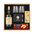 Glenfarclas 12 Year Sherry Cask Single Malt Scotch Whisky gift crate with crystal old fashioned glasses, whiskey stones, Ferrero Rocher chocolates, Walker&