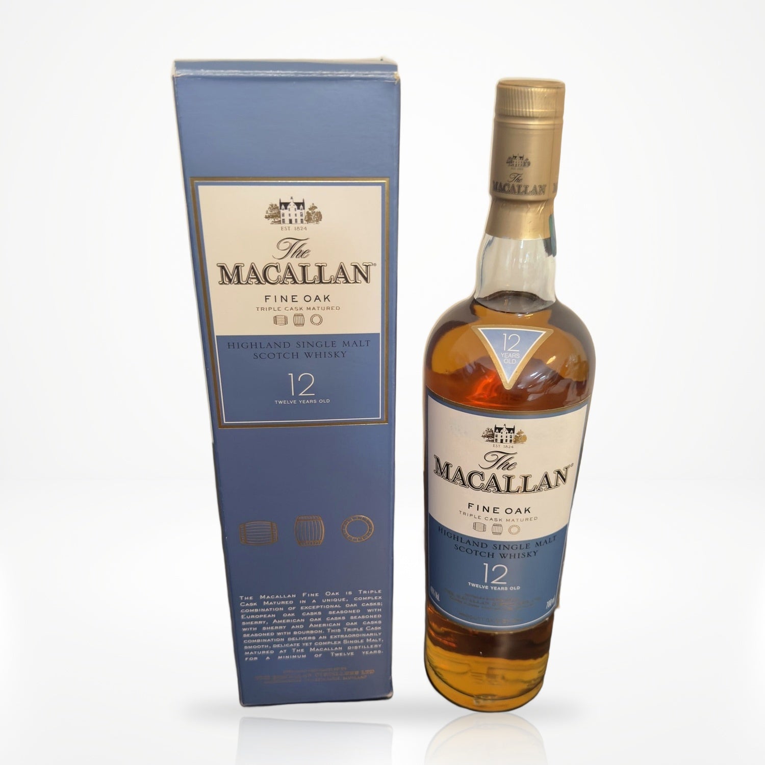 The Macallan Fine Oak 12年 700ml The Macallan Fine Oak 12 Year 750ml | Triple Cask Scotch – Top Bourbon