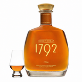 1792 Sweet Wheat bourbon bottle with Glencairn glass