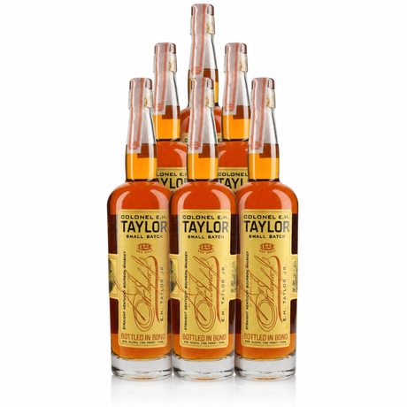 Colonel E.H. Taylor Small Batch Bourbon — six-bottle case, bottled-in-bond bourbon, 100 proof