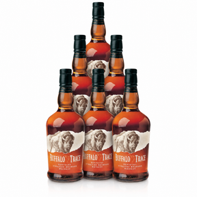 Buffalo Trace Bourbon — six-bottle case, Kentucky straight bourbon, 90 proof
