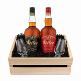 Weller Daily Duo Crate — 12 Year & Antique 107 with Glencairn Glasses